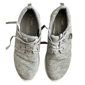 Toms Women's Del Rey Sneaker Casual Shoe in Speckled Gray‎ Women’s Size 8